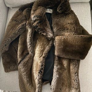 Free People Faux fur coat